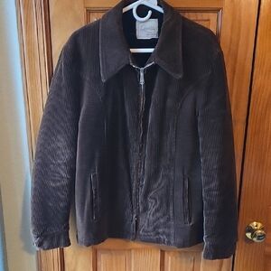 Luxe Men's Dark Brown Corduroy Jacket